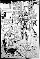 DEATHSTROKE #3 PAGE 1 ORIGINAL PUBLISHED ART SPLASH JOE BENNETT TITANS RAVAGER0