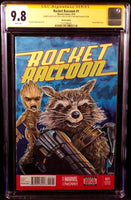 ROCKET RACCOON #1 CGC SS 9.8 ORIGINAL ART SKETCH GROOT GUARDIANS OF THE GALAXY0
