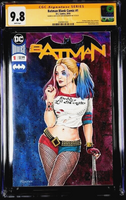 BATMAN #1 CGC SS 9.8 HARLEY QUINN ORIGINAL ART SKETCH CATWOMAN JOKER GOTHAM DC0