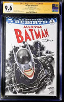 ALL-STAR BATMAN #1 CGC SS 9.6 ORIGINAL ART SKETCH X3 PHILIP TAN JOKER WHO LAUGHS0