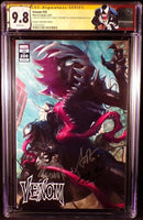 VENOM #35 CGC SS 9.8 ARTGERM EXCLUSIVE VARIANT 3X SIGS SPIDER-MAN CARNAGE KNULL0