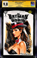 BATMAN & ROBIN #1 CGC SS 9.8 ZATANNA ORIGINAL ART SKETCH VARIANT JOKER DC COMICS0