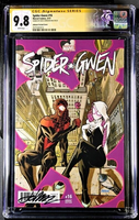 SPIDER-GWEN #16 CGC SS 9.8 DAVE JOHNSON 1:50 VARIANT GHOST MAN MJ MILES MORALES0