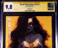 WONDER WOMAN BLACK AND GOLD #5 CGC SS 9.8 ROSE BESCH 1:25 VARIANT PRINCESS DIANA1