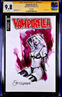 VAMPIRELLA #1 CGC SS 9.8 ORIGINAL ART SKETCH LADY DEATH LILLITH DRACULINA HORROR0