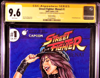 STREET FIGHTER MENAT #1 CGC SS 9.6 NM+ ORIGINAL ART SKETCH POISON RYU CHUN-LI1