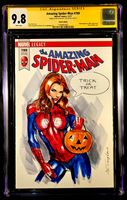 AMAZING SPIDER-MAN #789 CGC SS 9.8 SEXY MARY JANE HALLOWEEN ORIGINAL ART SKETCH0