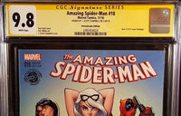 AMAZING SPIDER-MAN #18 CGC SS 9.8 J SCOTT CAMPBELL EXCLUSIVE VARIANT DEADPOOL1