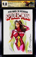 SPECTACULAR SPIDER-MAN #1 CGC SS 9.8 SPIDER-WOMAN ORIGINAL ART SKETCH MARY JANE0