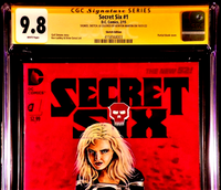 SECRET SIX #1 CGC SS 9.8 ORIGINAL ART SKETCH SEXY SUPERGIRL JUSTICE LEAGUE DC1