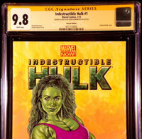 INDESTRUCTIBLE HULK #1 CGC SS 9.8 SHE-HULK ORIGINAL ART SKETCH AVENGERS DISNEY1
