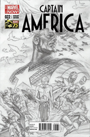 CAPTAIN AMERICA #22 ALEX ROSS 1:300 SKETCH VARIANT NM AVENGERS RED SKULL MARVEL0