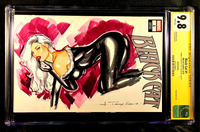 BLACK CAT #1 CGC SS 9.8 ORIGINAL ART SKETCH SPIDER-MAN MARY JANE MARVEL COMICS1