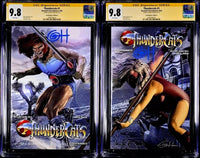 THUNDERCATS #1 CGC SS 9.8 GREG HORN EXCLUSIVE 2-BOOK VARIANT SET LION-O CHEETARA0