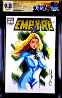 EMPYRE #1 CGC SS 9.8 INVISIBLE WOMAN ORIGINAL ART SKETCH FANTASTIC FOUR AVENGERS0
