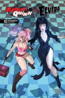 HARLEY QUINN X ELVIRA #2 BEN CALDWELL VARIANT NM MISTRESS OF DARK CLOWN PRINCESS0