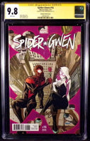 SPIDER-GWEN #16 CGC SS 9.8 DAVE JOHNSON 1:50 VARIANT GHOST MAN MILES MORALES MJ0