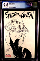 SPIDER-GWEN #1 CGC 9.8 J SCOTT CAMPBELL SKETCH VARIANT MILES MORALES SPIDER-MAN0