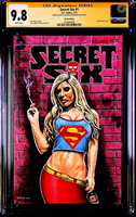 SECRET SIX #1 CGC SS 9.8 ORIGINAL ART SKETCH STREET CORNER SUPERGIRL ALCOHOL DC0