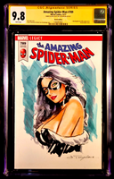 AMAZING SPIDER-MAN #789 CGC SS 9.8 BLACK CAT ORIGINAL ART SKETCH MARVEL COMICS0