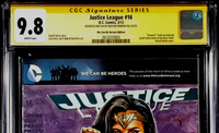 JUSTICE LEAGUE #16 CGC SS 9.8 ORIGINAL ART SKETCH WONDER WOMAN BATMAN SUPERMAN1