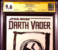 STAR WARS DARTH VADER #1 CGC SS 9.6 NM+ ADI GRANOV ORIGINAL ART SKETCH JEDI SITH1