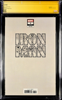 IRON MAN #1 CGC SS 9.8 JOHN TYLER CHRISTOPHER NEGATIVE SPACE VIRGIN VAR DR DOOM1