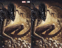 SET MARCOMASTRAZZO MARCO MASTRAZZO XENOMORPH WAR VIRGIN VARIANT TEROR SPACE SCIFI SCIENCE SCARY SCARE ROYALCOMICBOOKS.COM ROYALCOMICBOOKS ROYAL COMIC BOOKS RIPLEY PLANETS OUTER SPACE NEWT MARVEL COMICS MARVEL HORROR FANTASY EXCLUSIVE CYBORG COMICS COMICBOOKS COMICBOOK COMIC BOOKS COMIC BOOK COMIC ART ALIEN AFRAID ACID