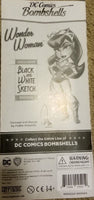 DC COMICS BOMBSHELLS WONDER WOMAN VINYL FIGURE B&W SKETCH EDITION SUPER RARE HTF