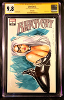 BLACK CAT #1 CGC SS 9.8 ORIGINAL ART SKETCH 2 SPIDER-MAN MARY JANE MARVEL COMICS2
