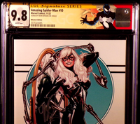 AMAZING SPIDER-MAN #10 CGC SS 9.8 MARK BROOKS EXCLUSIVE VIRGIN VARIANT BLACK CAT3
