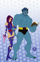 PSYLOCKE #4 MARK BROOKS ANIMATED STYLE 1:50 VIRGIN VARIANT NM ROGUE BEAST X-MEN0
