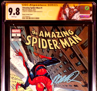 AMAZING SPIDER-MAN #1 CGC SS 9.8 HUMBERTO RAMOS VARIANT BLACK CAT GWEN MARY JANE1

