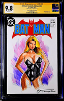 BATMAN #357 CGC SS 9.8 FACSIMILE BLACK CANARY ORIGINAL ART SKETCH HARLEY QUINN0
