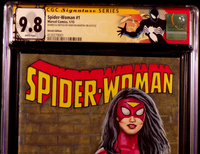 SPIDER-WOMAN #1 CGC SS 9.8 ORIGINAL ART SKETCH JESSICA DREW AVENGERS SPIDER-MAN1

