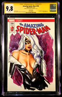 AMAZING SPIDER-MAN #789 CGC SS 9.8 BLACK CAT ORIGINAL ART SKETCH 2 MARVEL COMICS0

