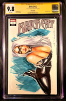 BLACK CAT #1 CGC SS 9.8 ORIGINAL ART SKETCH 2 SPIDER-MAN MARY JANE MARVEL COMICS3
