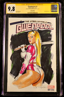 THE UNBELIEVABLE GWENPOOL #1 CGC SS 9.8 SEXY GWEN ORIGINAL ART SKETCH DEADPOOL0
