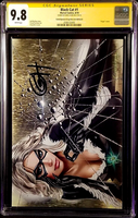 BLACK CAT #1 CGC SS 9.8 GREG HORN EXCLUSIVE VIRGIN VARIANT SPIDER-MAN VENOM GWEN1
