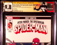 PETER PARKER THE SPECTACULAR SPIDER-MAN #300 CGC SS 9.8 ORIGINAL ART SKETCH GWEN1
