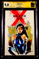 DEATH OF X #1 CGC SS 9.8 PSYLOCKE ORIGINAL ART SKETCH X-MEN GAMBIT WOLVERINE X230
