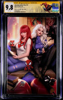 AMAZING SPIDER-MAN #23 CGC SS 9.8 ARIEL DIAZ EXCLUSIVE VIRGIN VARIANT BLACK CAT0
