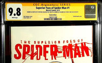 SUPERIOR FOES OF SPIDER-MAN #1 CGC SS 9.8 ORIGINAL ART SKETCH VENOM CARNAGE1
