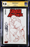SAVAGE RED SONJA #1 CGC SS 9.8 FRANK CHO 1:10 SKETCH VARIANT SEXY SHE-DEVIL0
