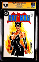BATMAN #357 CGC SS 9.8 FACSIMILE CATWOMAN ORIGINAL ART SKETCH HARLEY QUINN DC0

