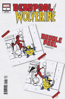 DEADPOOL WOLVERINE #1 DOODLEPOOL VARIANT NM X-MEN X-FORCE STRYFE MAVERICK MARVEL0
