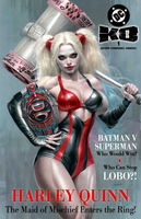 DC K.O. #1 NATALI SANDERS NYCC EXCLUSIVE VARIANT NM HARLEY QUINN WWE BELT KO0

