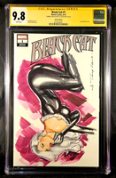 BLACK CAT #1 CGC SS 9.8 ORIGINAL ART SKETCH SPIDER-MAN MARY JANE MARVEL COMICS2
