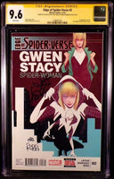 EDGE OF SPIDER-VERSE #2 CGC SS 9.6 NM+ X3 1ST SPIDER-GWEN ORIGINAL SKETCH REMARK0
