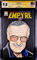 EMPYRE #1 CGC SS 9.8 STAN LEE ORIGINAL ART SKETCH AVENGERS FANTASTIC FOUR MARVEL0
